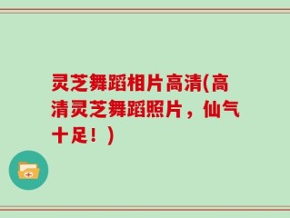 灵芝舞蹈相片高清(高清灵芝舞蹈照片，仙气十足！)
