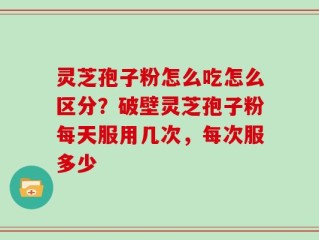 灵芝孢子粉怎么吃怎么区分？破壁灵芝孢子粉每天服用几次，每次服多少