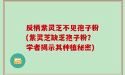 反柄紫灵芝不见孢子粉(紫灵芝缺乏孢子粉？学者揭示其种植秘密)