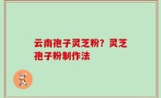 云南孢子灵芝粉？灵芝孢子粉制作法