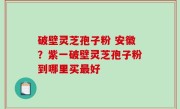 破壁灵芝孢子粉 安徽？紫一破壁灵芝孢子粉到哪里买最好