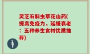 灵芝石斛虫草花山药(提高免疫力，延缓衰老：五种养生食材优质推荐)