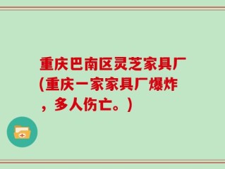 重庆巴南区灵芝家具厂(重庆一家家具厂爆炸，多人伤亡。)