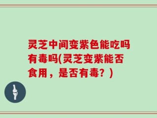 灵芝中间变紫色能吃吗有毒吗(灵芝变紫能否食用，是否有毒？)