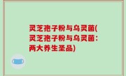 灵芝孢子粉与乌灵菌(灵芝孢子粉与乌灵菌：两大养生圣品)