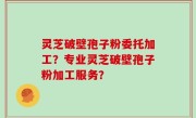 灵芝破壁孢子粉委托加工?专业灵芝破壁孢子粉加工服务?