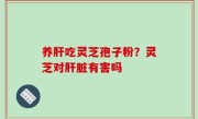 养肝吃灵芝孢子粉？灵芝对肝脏有害吗