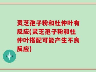 灵芝孢子粉和杜仲叶有反应(灵芝孢子粉和杜仲叶搭配可能产生不良反应)