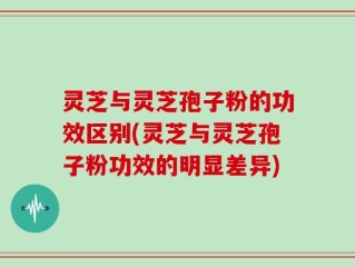 灵芝与灵芝孢子粉的功效区别(灵芝与灵芝孢子粉功效的明显差异)