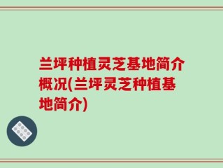 兰坪种植灵芝基地简介概况(兰坪灵芝种植基地简介)