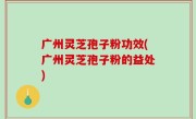 广州灵芝孢子粉功效(广州灵芝孢子粉的益处)