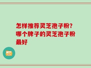 怎样推荐灵芝孢子粉？哪个牌子的灵芝孢子粉最好