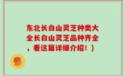 东北长白山灵芝种类大全长白山灵芝品种齐全，看这篇详细介绍！)