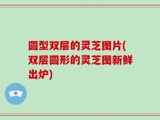 圆型双层的灵芝图片(双层圆形的灵芝图新鲜出炉)