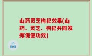 山药灵芝枸杞效果(山药、灵芝、枸杞共同发挥保健功效)