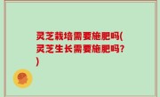 灵芝栽培需要施肥吗(灵芝生长需要施肥吗？)