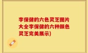 李保健的六色灵芝图片大全李保健的六种颜色灵芝完美展示)