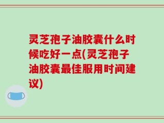 灵芝孢子油胶囊什么时候吃好一点(灵芝孢子油胶囊最佳服用时间建议)