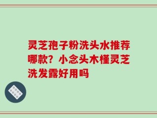 灵芝孢子粉洗头水推荐哪款？小念头木槿灵芝洗发露好用吗