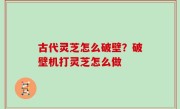 古代灵芝怎么破壁？破壁机打灵芝怎么做