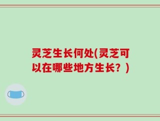 灵芝生长何处(灵芝可以在哪些地方生长？)