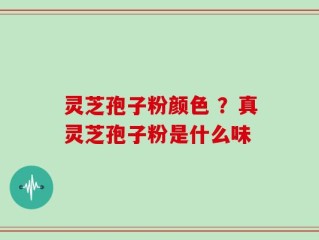 灵芝孢子粉颜色 ？真灵芝孢子粉是什么味