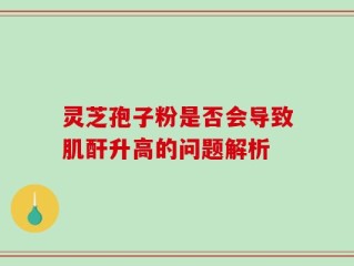 灵芝孢子粉是否会导致肌酐升高的问题解析