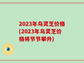 2023年乌灵芝价格(2023年乌灵芝价格将节节攀升)