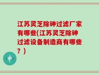 江苏灵芝除砷过滤厂家有哪些(江苏灵芝除砷过滤设备制造商有哪些？)