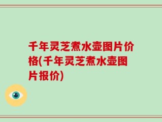千年灵芝煮水壶图片价格(千年灵芝煮水壶图片报价)