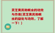 灵芝黄芪助眠水的功效与作用(灵芝黄芪助眠水的益处与功效，了解一下！)