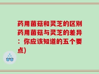 药用菌菇和灵芝的区别药用菌菇与灵芝的差异：你应该知道的五个要点)