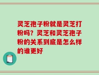 灵芝孢子粉就是灵芝打粉吗？灵芝和灵芝孢子粉的关系到底是怎么样的谁更好