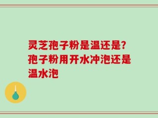 灵芝孢子粉是温还是？孢子粉用开水冲泡还是温水泡