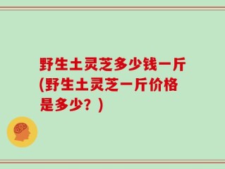 野生土灵芝多少钱一斤(野生土灵芝一斤价格是多少？)