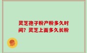 灵芝孢子粉产粉多久时间？灵芝上面多久长粉