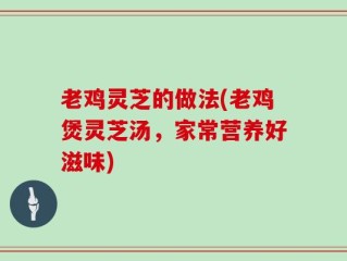 老鸡灵芝的做法(老鸡煲灵芝汤，家常营养好滋味)