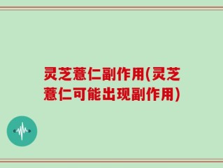 灵芝薏仁副作用(灵芝薏仁可能出现副作用)