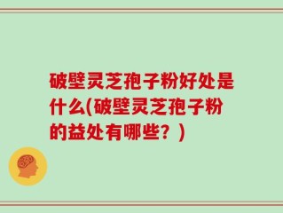 破壁灵芝孢子粉好处是什么(破壁灵芝孢子粉的益处有哪些？)