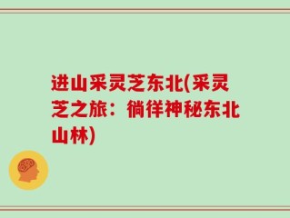 进山采灵芝东北(采灵芝之旅：徜徉神秘东北山林)
