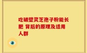 吃破壁灵芝孢子粉能长肥 背后的原理及适用人群