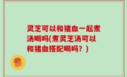 灵芝可以和猪血一起煮汤喝吗(煮灵芝汤可以和猪血搭配喝吗？)