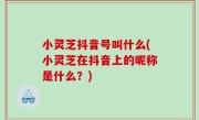 小灵芝抖音号叫什么(小灵芝在抖音上的昵称是什么？)