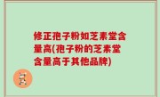 修正孢子粉如芝素堂含量高(孢子粉的芝素堂含量高于其他品牌)