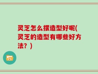 灵芝怎么摆造型好呢(灵芝的造型有哪些好方法？)
