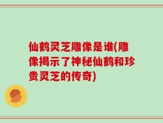 仙鹤灵芝雕像是谁(雕像揭示了神秘仙鹤和珍贵灵芝的传奇)