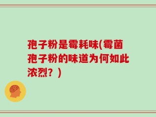 孢子粉是霉耗味(霉菌孢子粉的味道为何如此浓烈？)