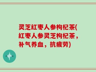 灵芝红枣人参枸杞茶(红枣人参灵芝枸杞茶，补气养血，抗疲劳)