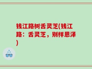 钱江路树舌灵芝(钱江路：舌灵芝，别样恩泽)