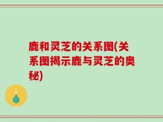 鹿和灵芝的关系图(关系图揭示鹿与灵芝的奥秘)
